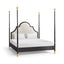 Four Poster Fusion & Gilded UK Super King Bed Upholstered in Shambala F400