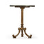 Brown Mahogany Lamp Table with Brass Moulding
