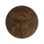 Brown Mahogany Lamp Table with Brass Moulding