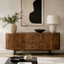 Torello Two Door Three Drawer Mango Wood Oval Sideboard