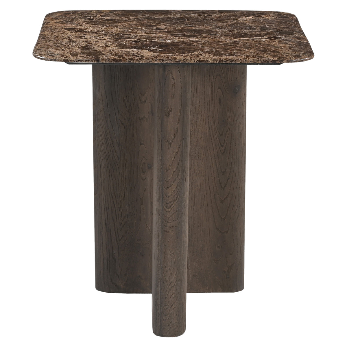 End table Castello Smoked charchoal marble top