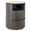 Nightstand Nando brown 2-drawers