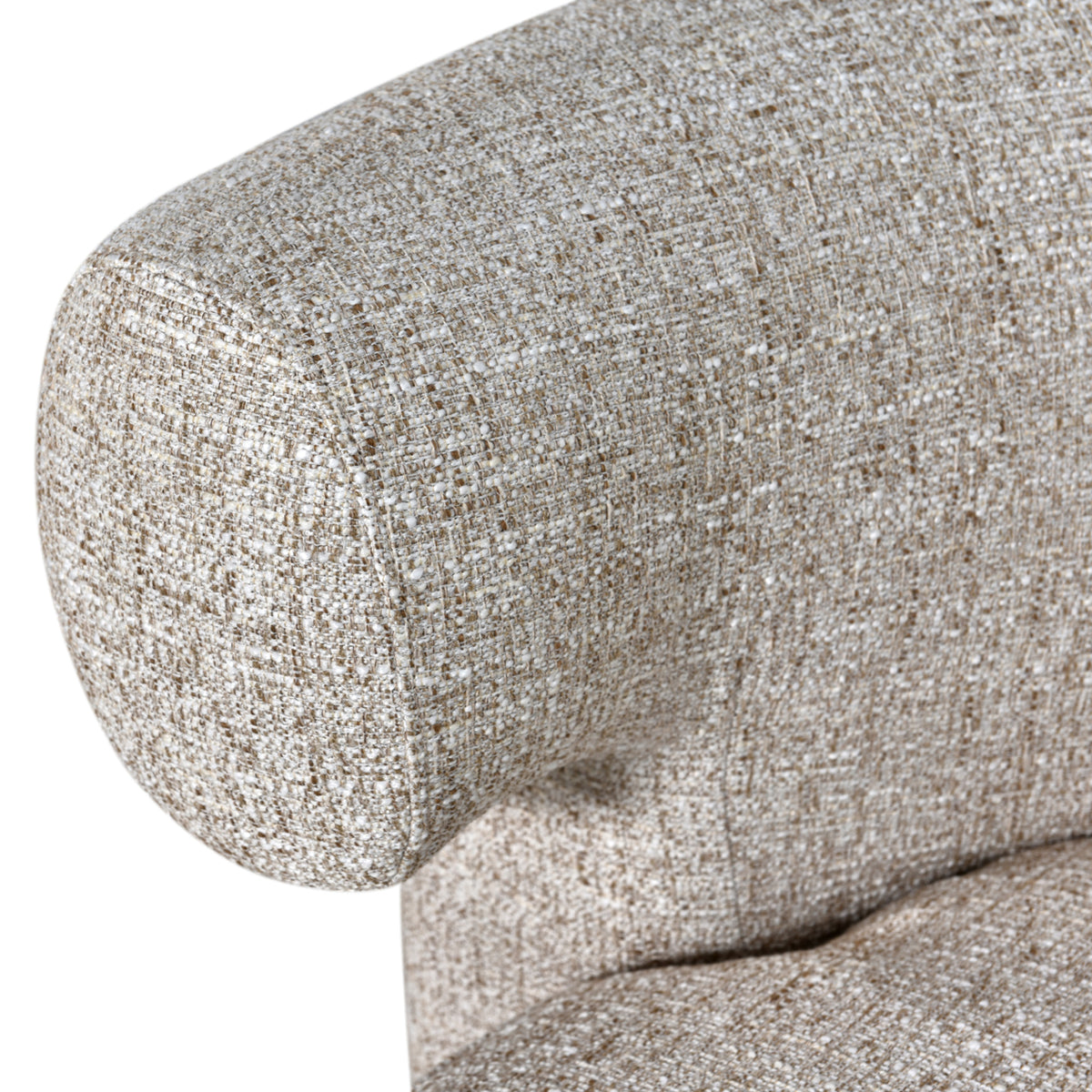 Lounge chair Talley cream tweed swivel