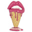 Decorative object Lips pink