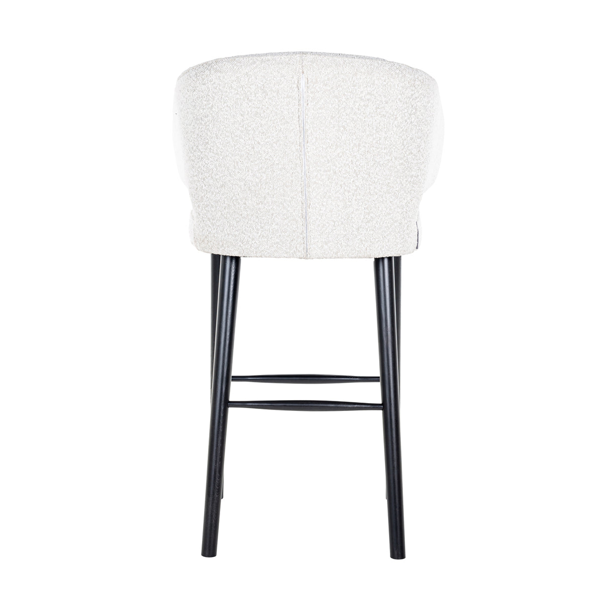 Bar stool Indigo white bouclé