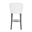 Bar stool Indigo white bouclé