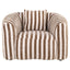 Lounge chair Luxandra stripes sand
