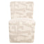Dining chair Lorain beige graffic on wheels