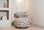 Lounge chair Kaya weave brown swivel