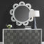 Clematis White Rattan Round Mirror
