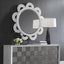 Clematis White Rattan Round Mirror