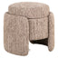 Pouffe & Footstool Cupid mocca linear with storage
