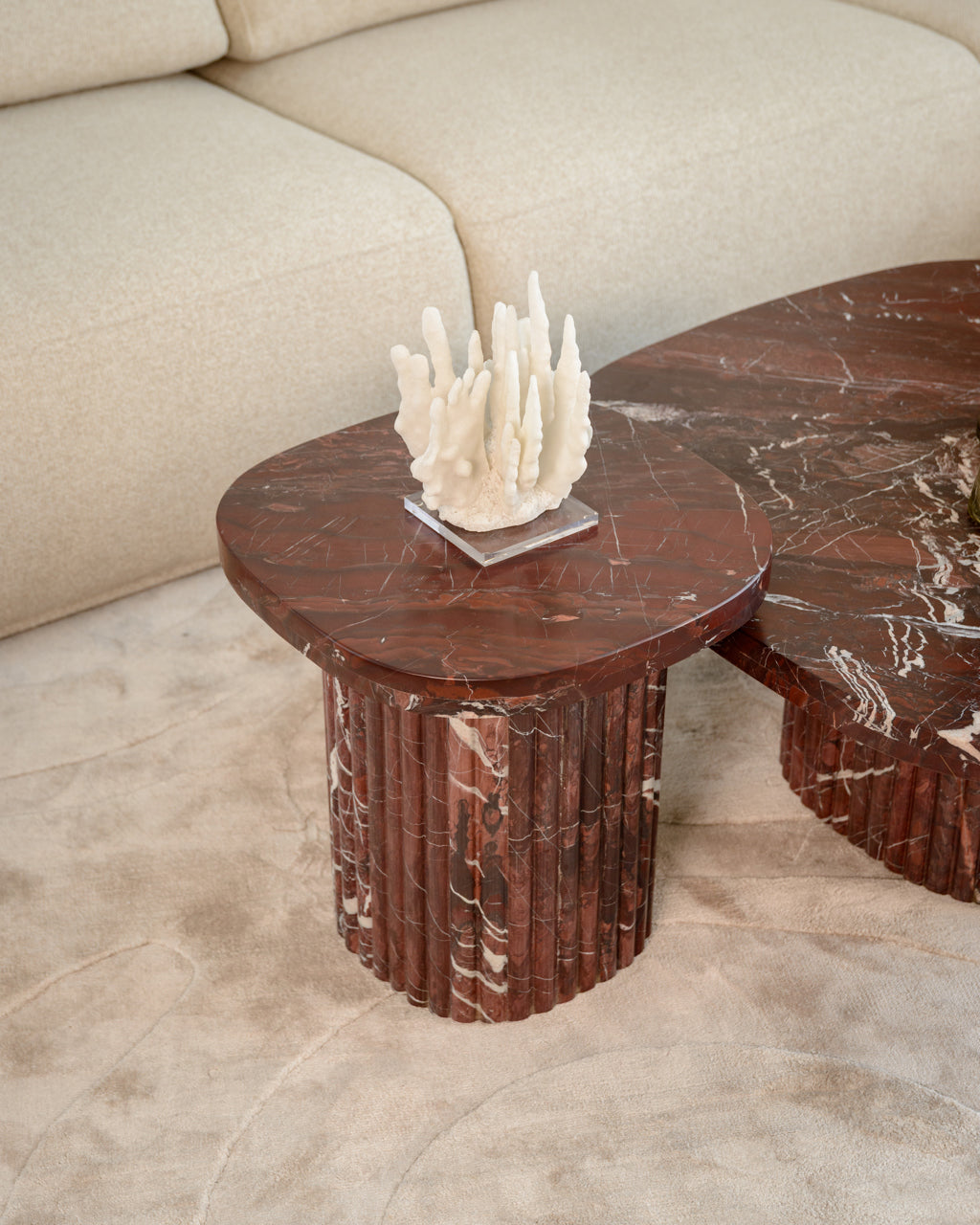 End table Orchid burgundy