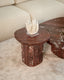 End table Orchid burgundy