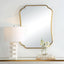 Athena Brushed Brass Mirror
