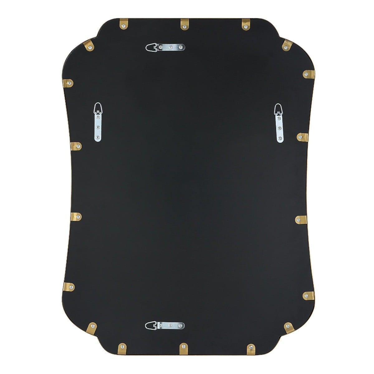 Athena Brushed Brass Mirror