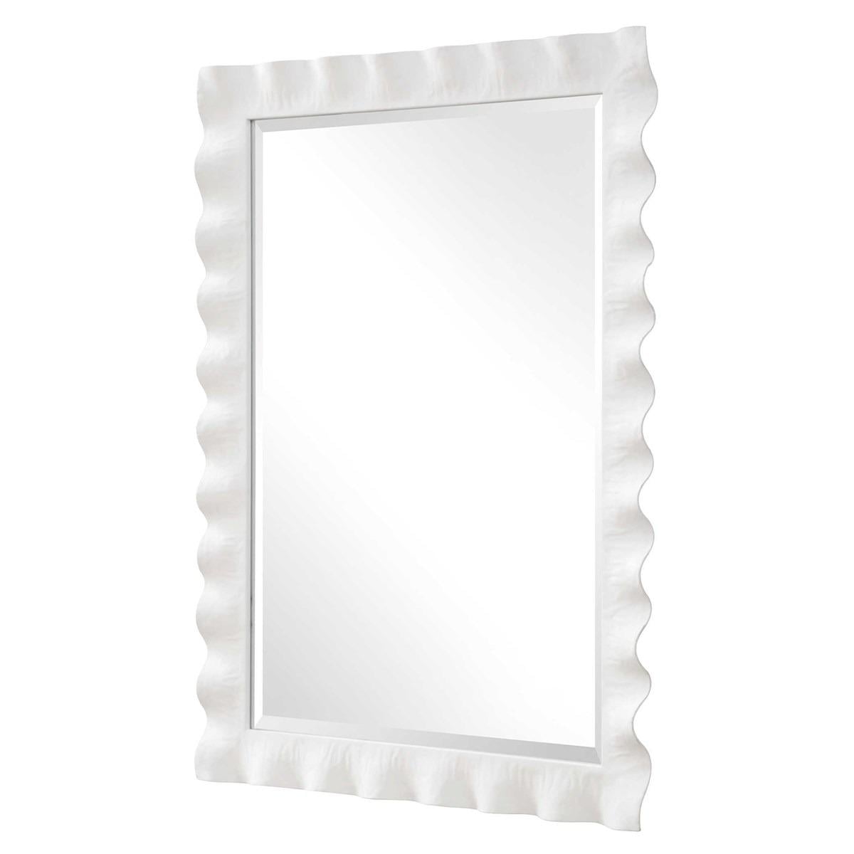 Uttermost Mirrors Haya White Scalloped Mirror House of Isabella UK