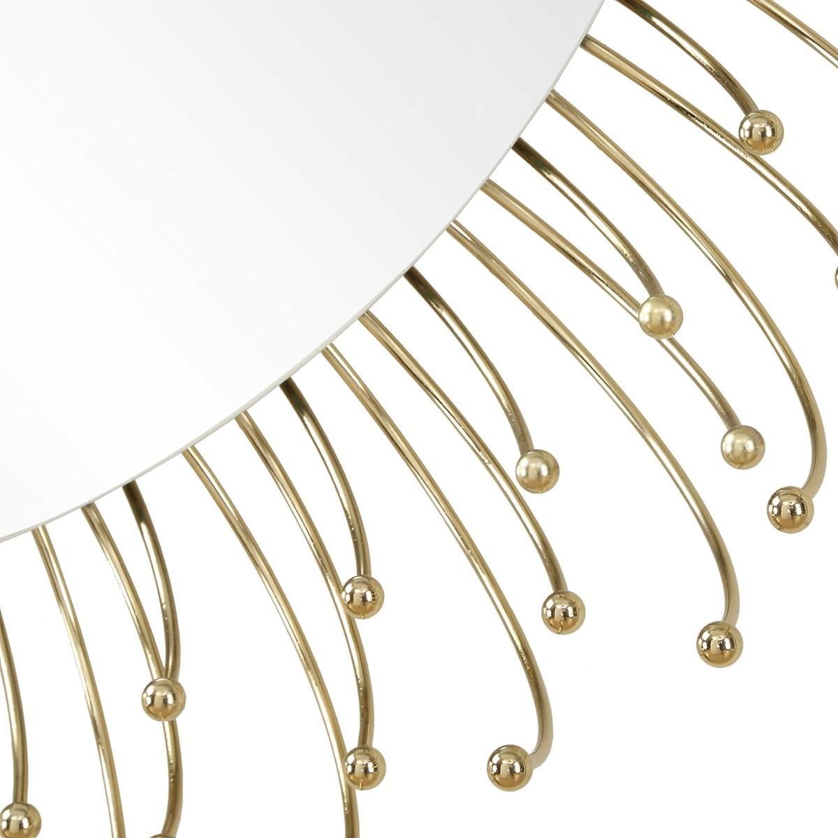 Aga Round Gold Mirror