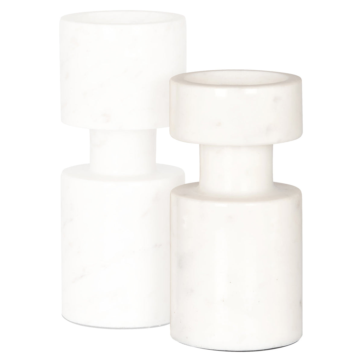 Candle holder Melle white small