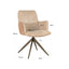Dining chair Chase ginger jacquard swivel