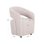 Dining chair Vixen natural linear with wheels
