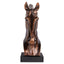 Decorative object Shadow bronze horse head sculpture