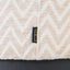 Pouffe & Footstool Lexie beige chevron  70Ø