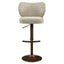 Bar stool Amely natural softweave swivel