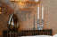 Candle holder River black/white