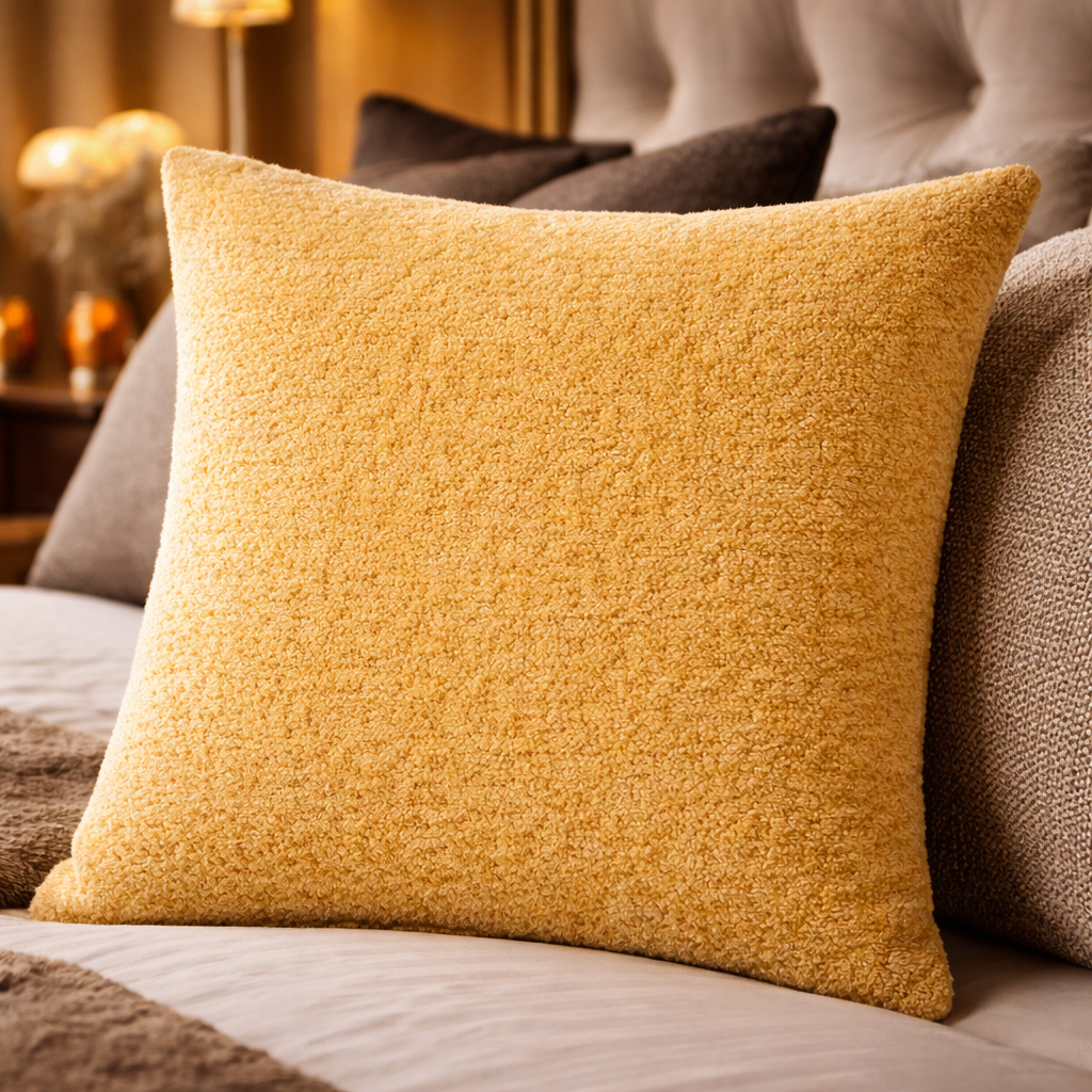 Malini Essence Mustard Cushion