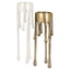 Candle holder Lorin brushed gold small