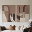 Wall art Tatu left brown