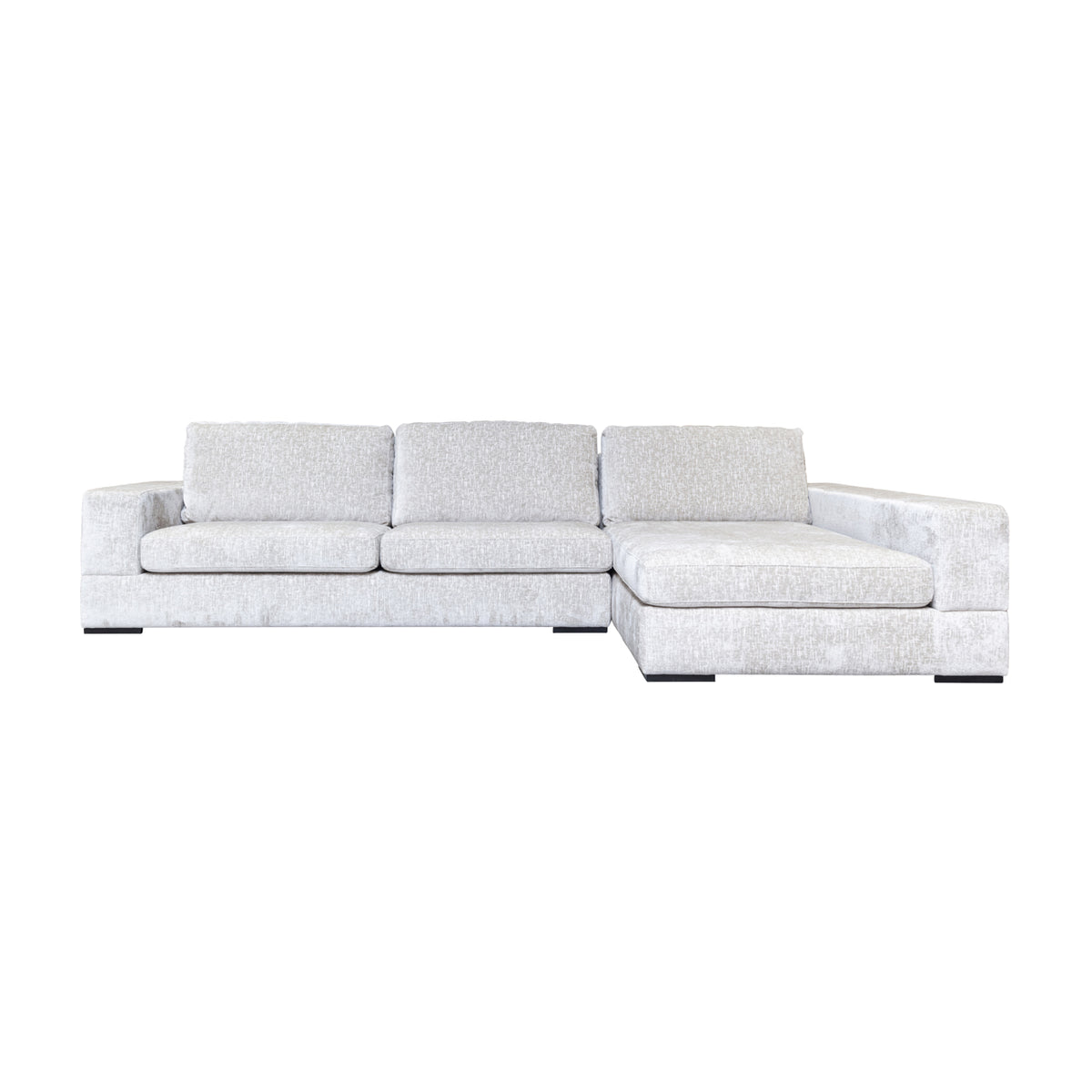 Sofa Pasha pearl island 3-seater + lounge right fully upholstered