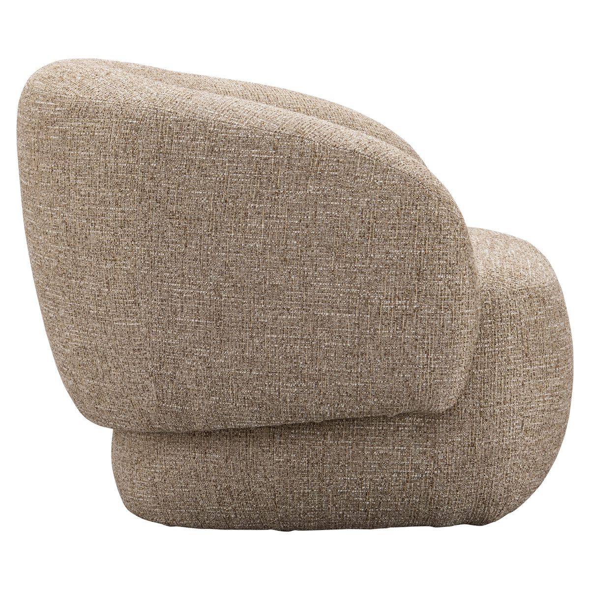 Lounge chair Milano sand tweed fire retardant