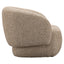 Lounge chair Milano sand tweed fire retardant