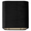 Lampshade Maddy black rectangular