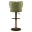 Bar stool Amely pistache softweave swivel
