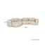 Sofa Angusto natural softweave lounge left