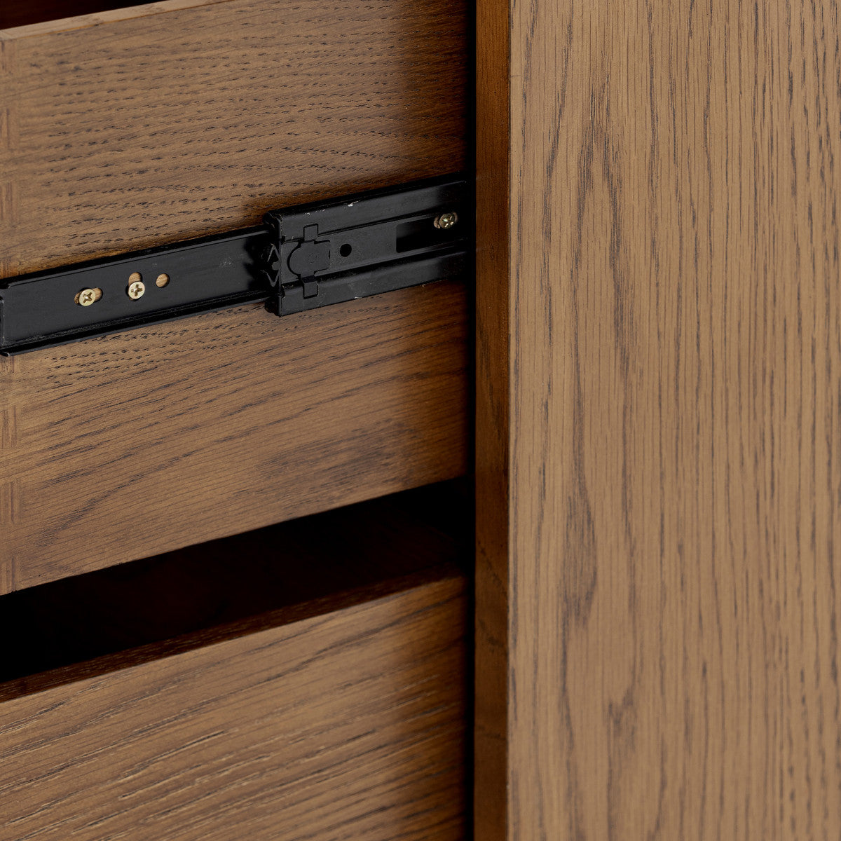 Charlton Bedside Table | Oak in Walnut Finish