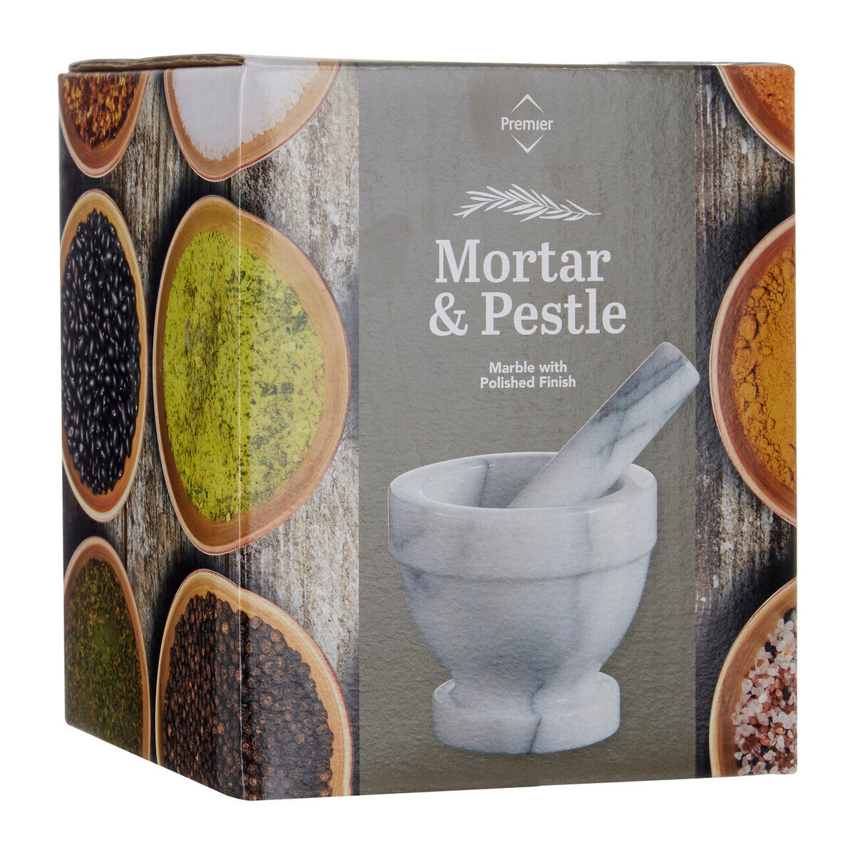 Salerno White Marble Large Mortar and Pestle