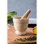 Himaya Champagne Marble Mortar and Pestle