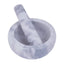 Salerno Grey Marble Bowl Shape Mortar and Pestle