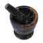Marmore Black and Gold Marble Mortar and Pestle