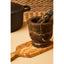 Marmore Black and Gold Marble Mortar and Pestle