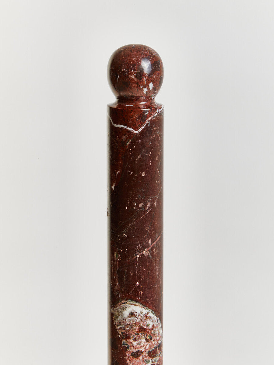 Salmo Red and White Marble Kitchen Roll Holder