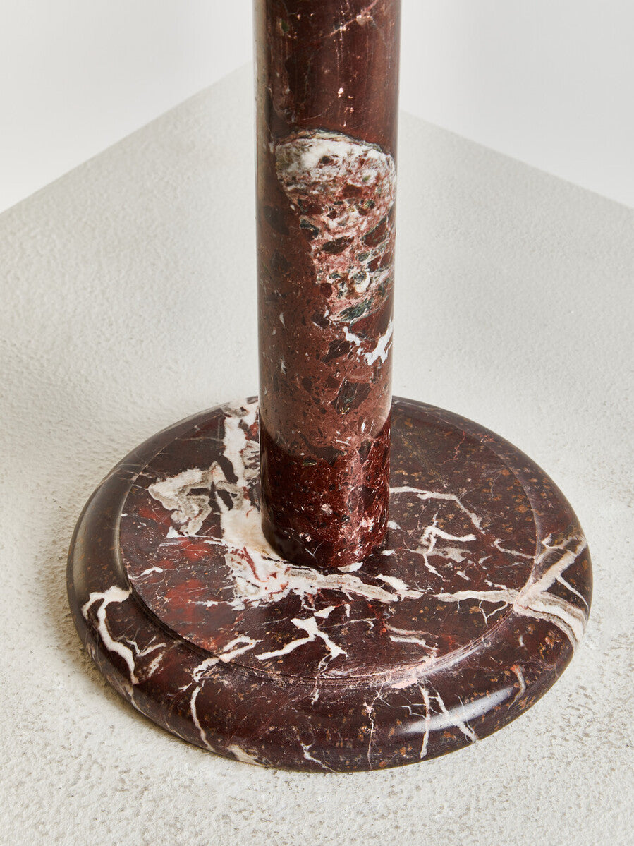 Salmo Red and White Marble Kitchen Roll Holder