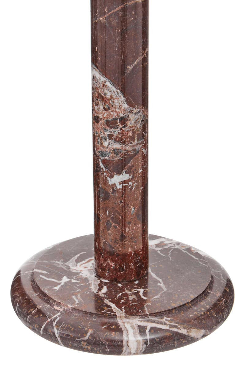 Salmo Red and White Marble Kitchen Roll Holder
