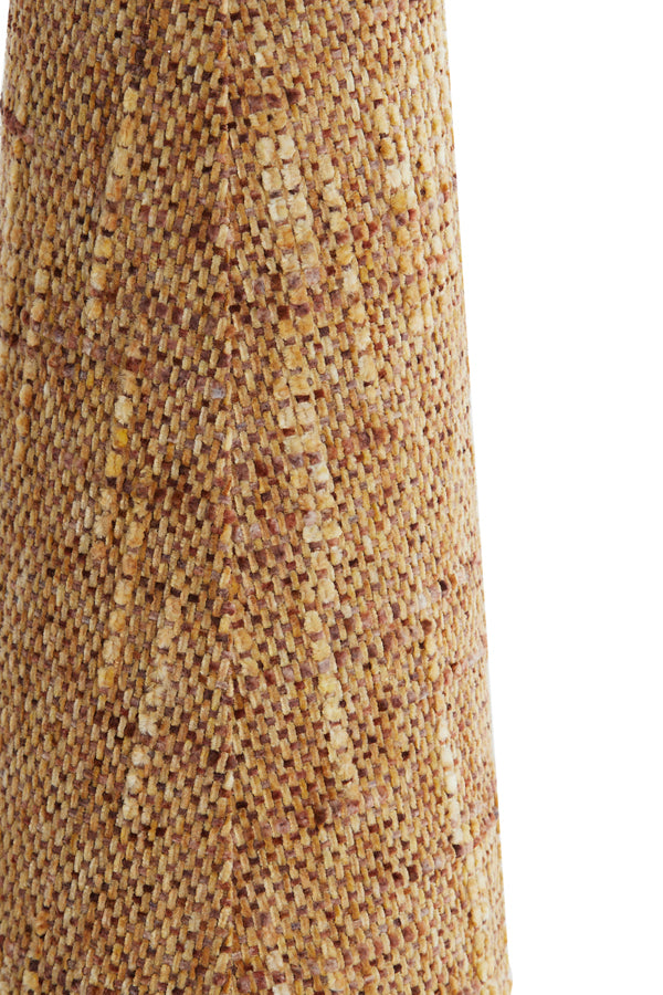 Shade round conical 15-10,5-37,5 cm OSIRE terra-brown