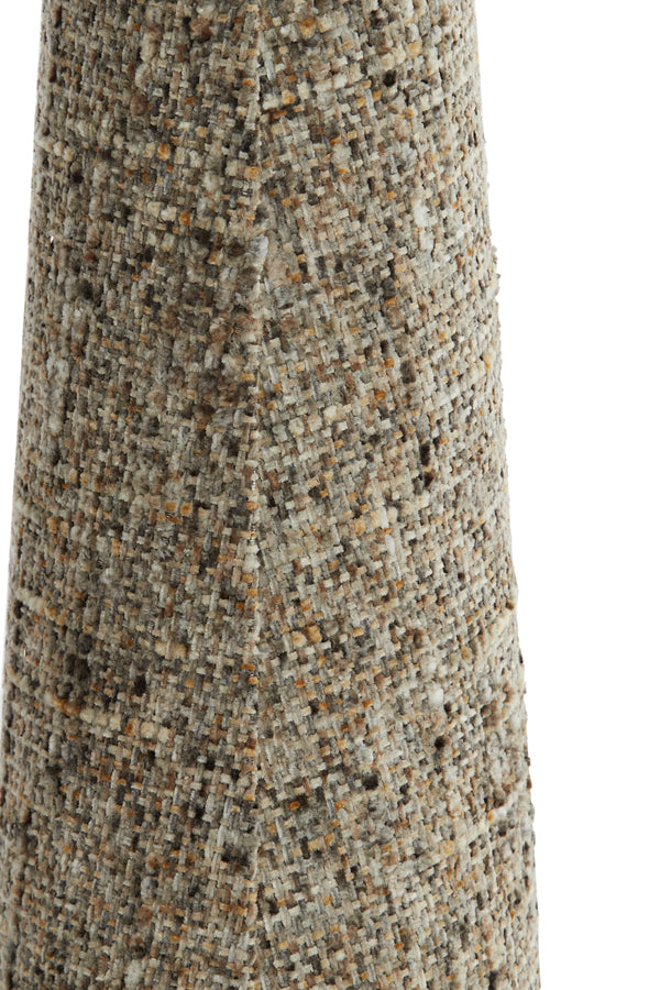 Shade round conical 15-10,5-37,5 cm OSIRE grey-brown