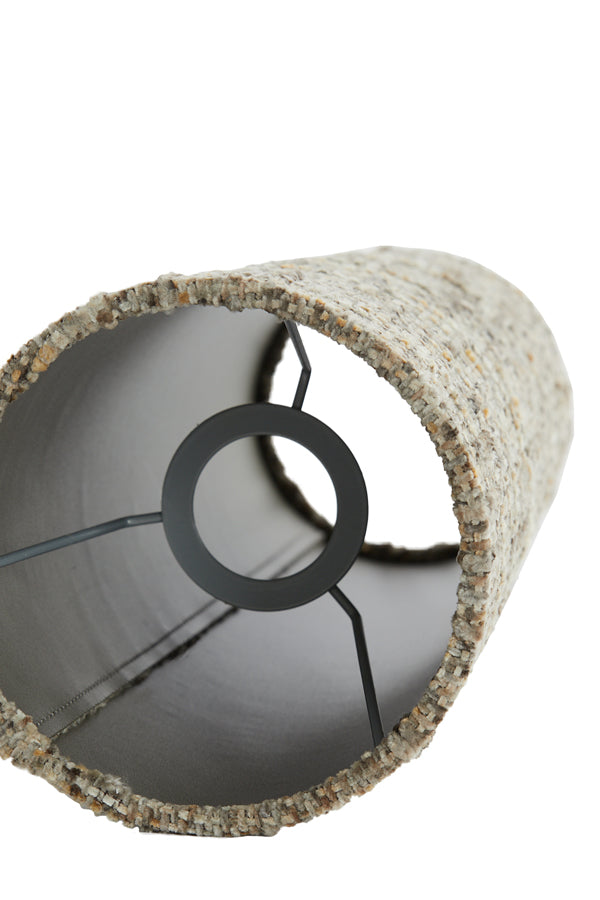 Shade round conical 15-10,5-37,5 cm OSIRE grey-brown